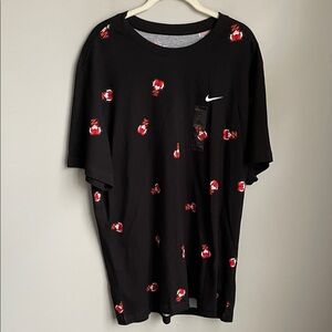 New Nike Tiger Woods Black & Orange Frank Golf T Shirt Size XL